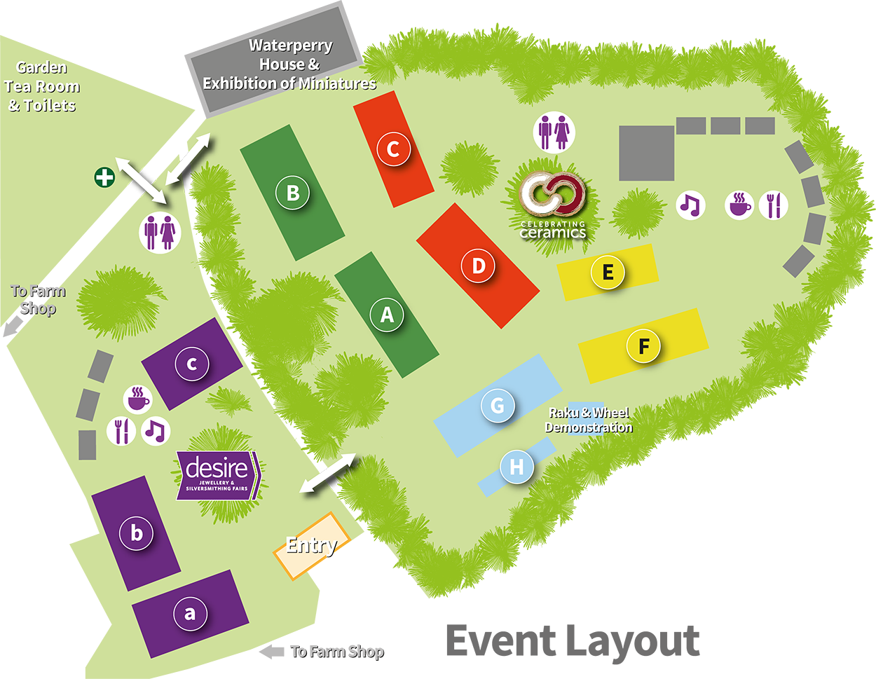 Event plan based on 2024 marquee layout